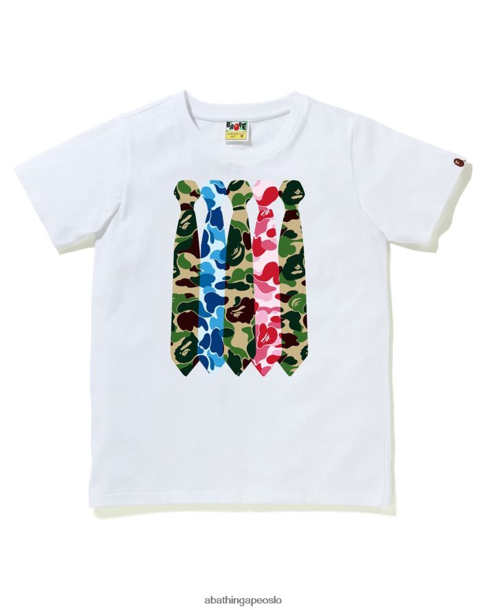 abc camo t-skjorte med slips 6XV620888 hvit A Bathing Ape kvinner