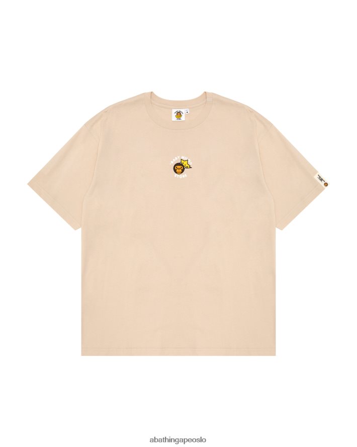 baby milo boxy fit t-skjorte 6XV620849 beige A Bathing Ape kvinner