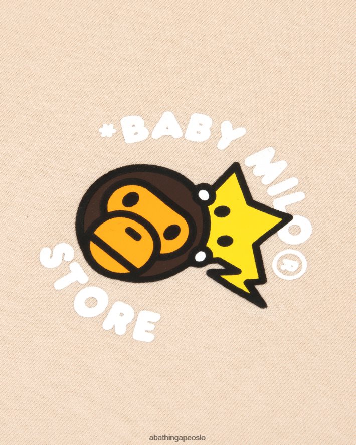 baby milo boxy fit t-skjorte 6XV620849 beige A Bathing Ape kvinner