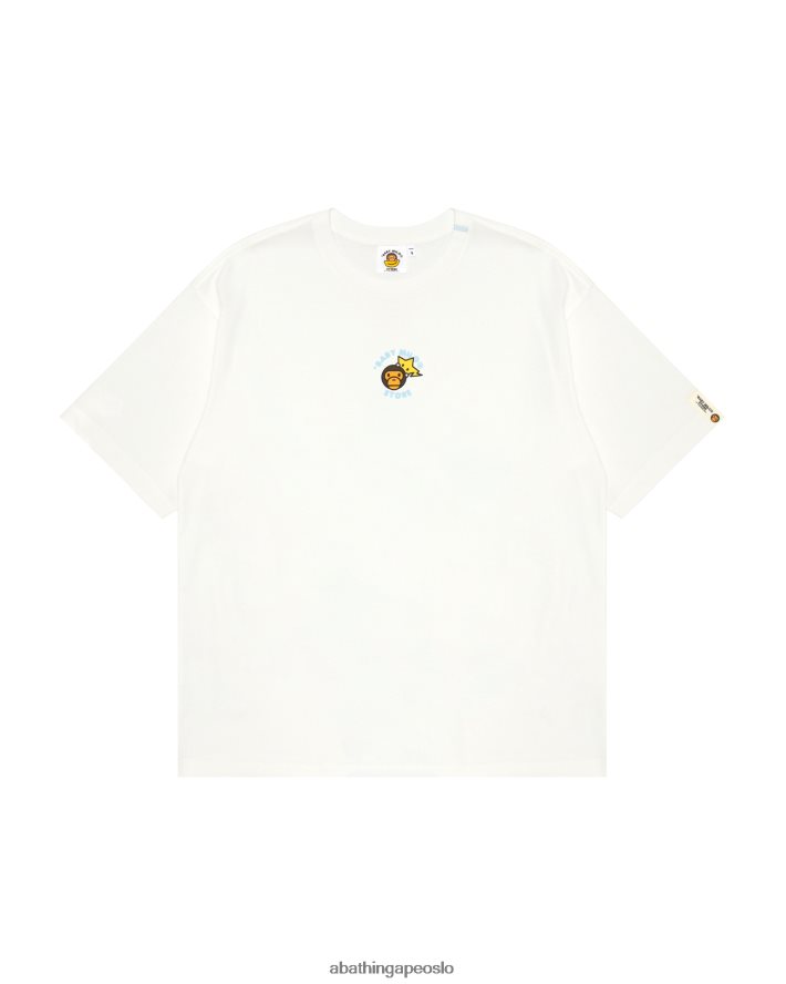 baby milo boxy fit t-skjorte 6XV620850 hvit A Bathing Ape kvinner