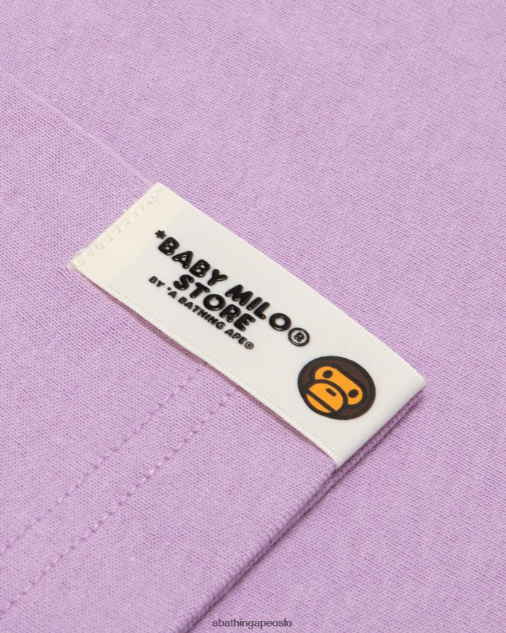 baby milo t-skjorte 6XV620856 lilla A Bathing Ape kvinner