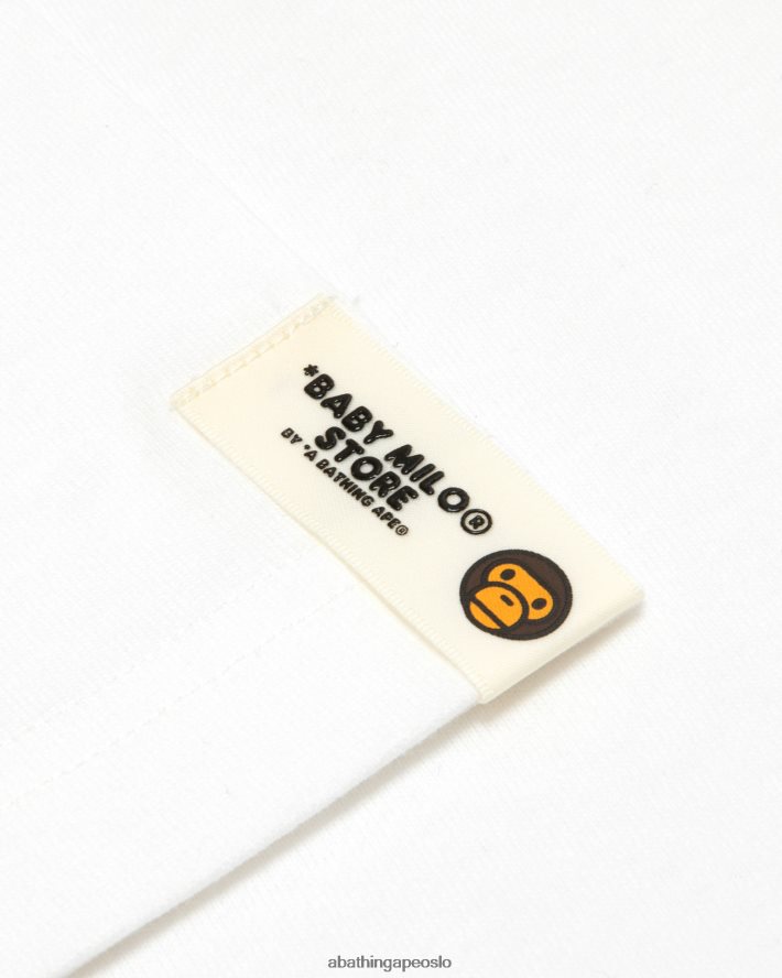 baby milo t-skjorte 6XV620857 hvit A Bathing Ape kvinner