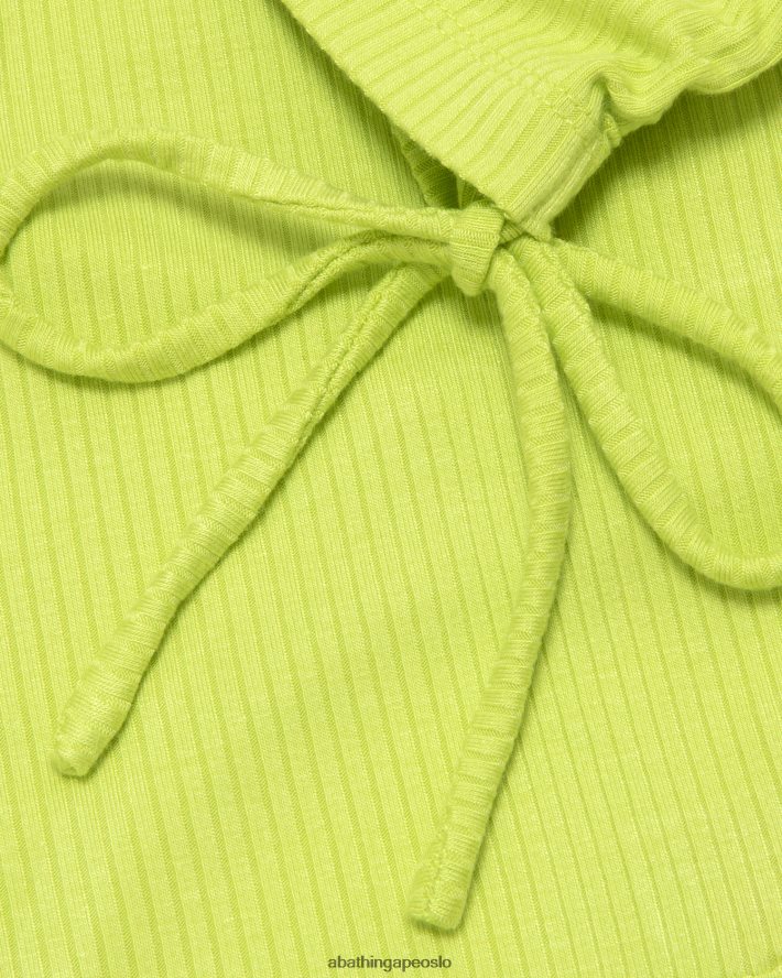 beskåret topp med snøring med logo 6XV620933 lysegrønn A Bathing Ape kvinner