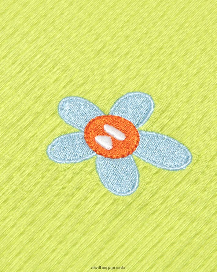 beskåret topp med snøring med logo 6XV620933 lysegrønn A Bathing Ape kvinner