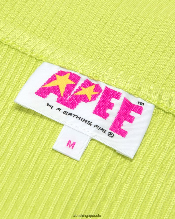 beskåret topp med snøring med logo 6XV620933 lysegrønn A Bathing Ape kvinner