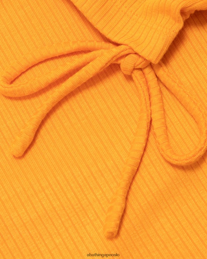 beskåret topp med snøring med logo 6XV620934 oransje A Bathing Ape kvinner