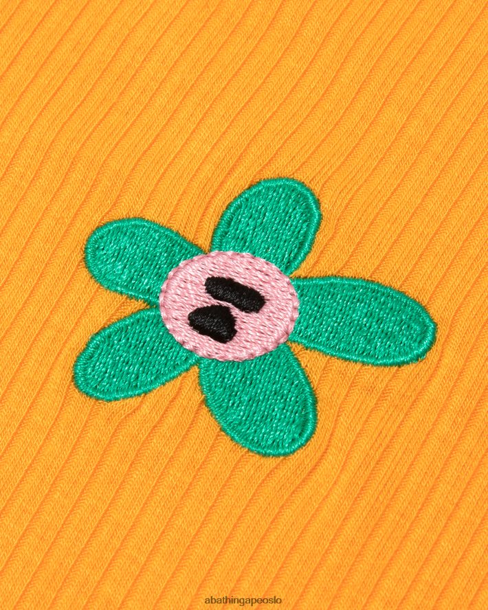 beskåret topp med snøring med logo 6XV620934 oransje A Bathing Ape kvinner