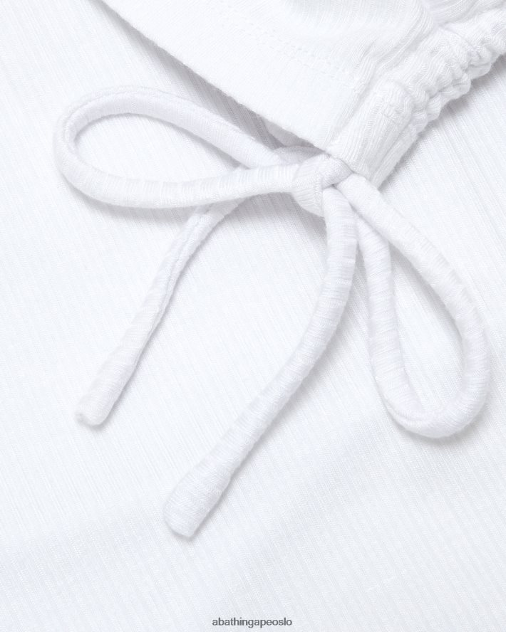 beskåret topp med snøring med logo 6XV620935 hvit A Bathing Ape kvinner