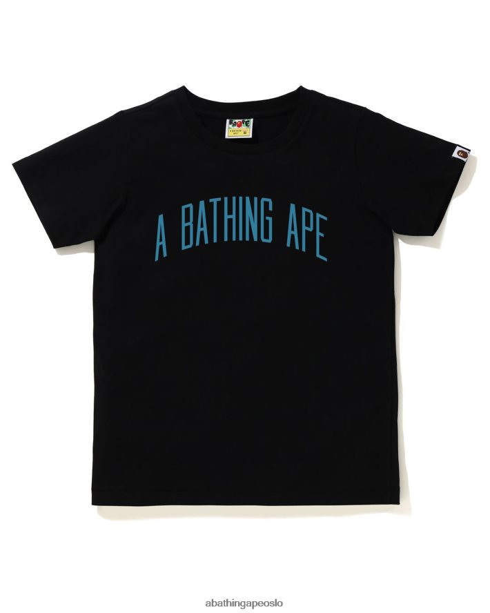 bokstav t-skjorte 6XV620889 svart A Bathing Ape kvinner
