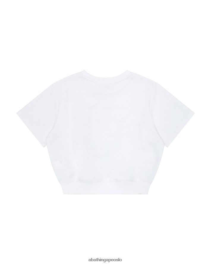 genser med beskåret logo 6XV620945 hvit A Bathing Ape kvinner