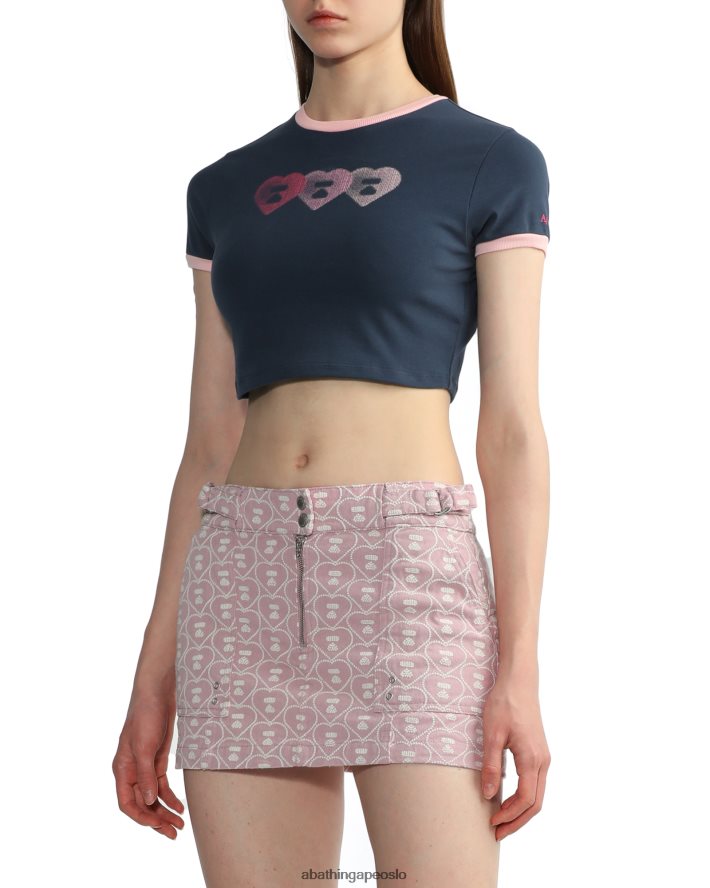 grafisk beskjæring t-skjorte #3 6XV620845 marineblå A Bathing Ape kvinner