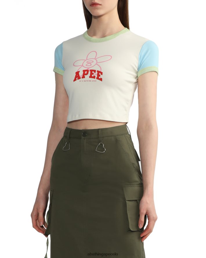 grafisk topp 6XV620800 hvit A Bathing Ape kvinner