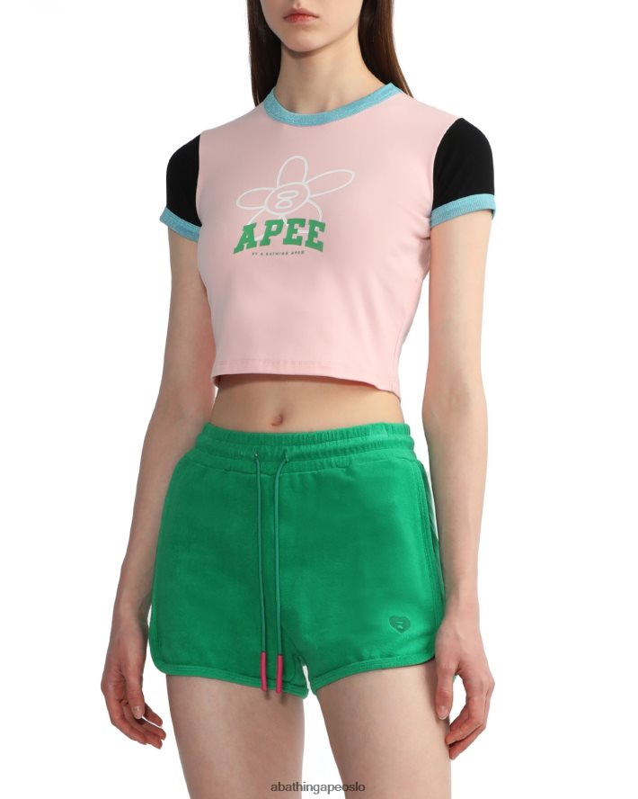 grafisk topp 6XV620801 rosa A Bathing Ape kvinner