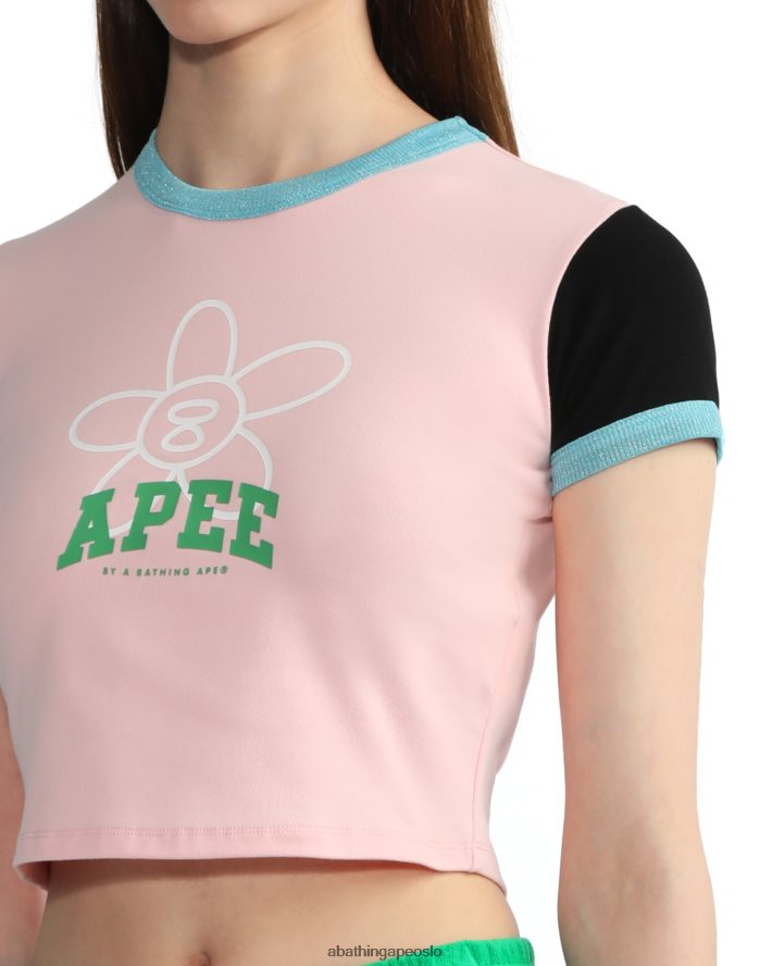 grafisk topp 6XV620801 rosa A Bathing Ape kvinner