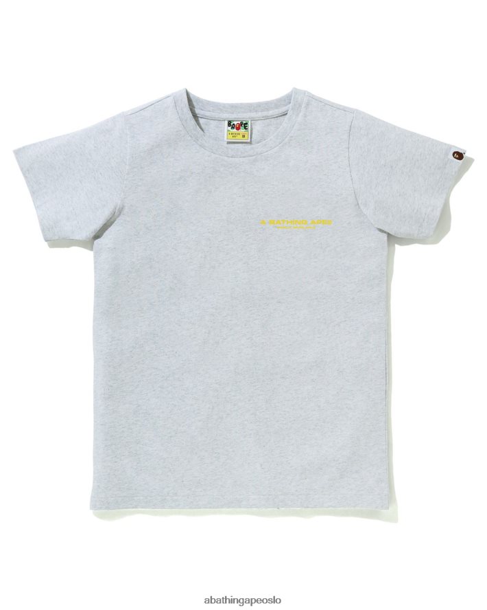 linje camo t-skjorte 6XV620924 grå A Bathing Ape kvinner