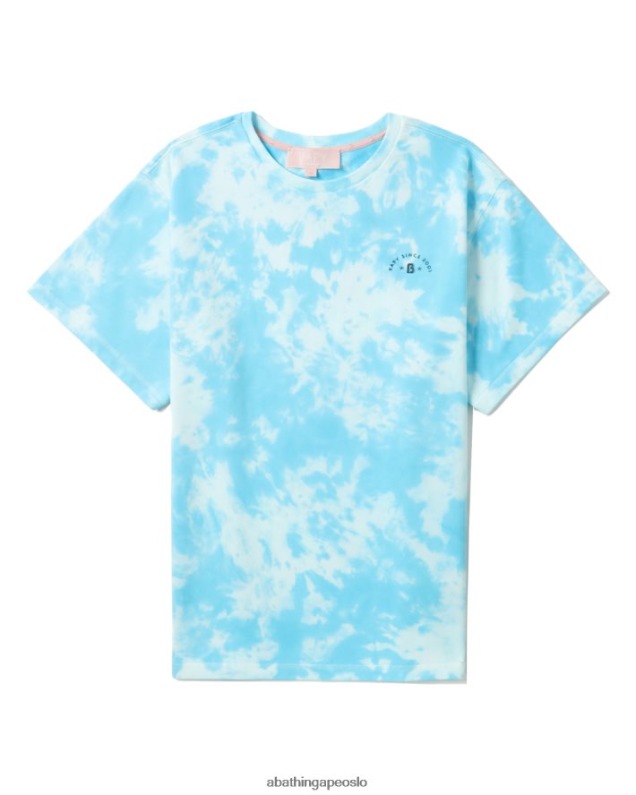 logo tie-dye t-skjorte 6XV620791 blå A Bathing Ape kvinner