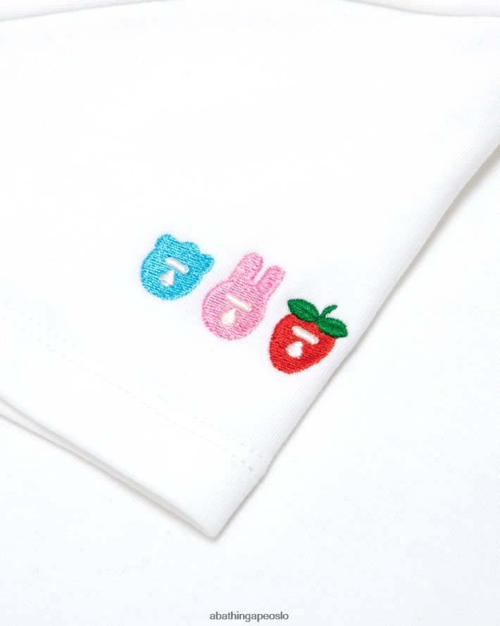 slank t-skjorte med logotrykt 6XV6201058 hvit A Bathing Ape kvinner