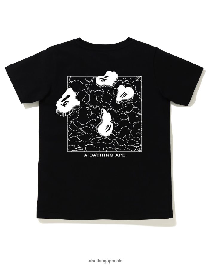 t-skjorte med blekktrykk 6XV620927 svart A Bathing Ape kvinner