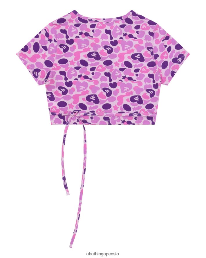 trykt topp 6XV620937 lilla A Bathing Ape kvinner