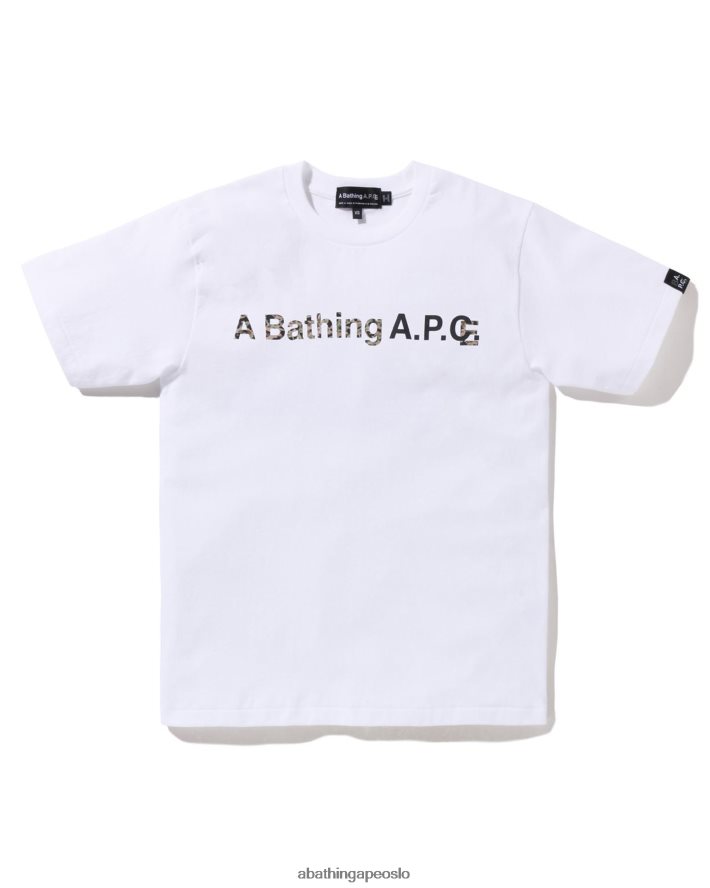 x a.p.c. en bred t-skjorte 6XV620901 hvit A Bathing Ape kvinner