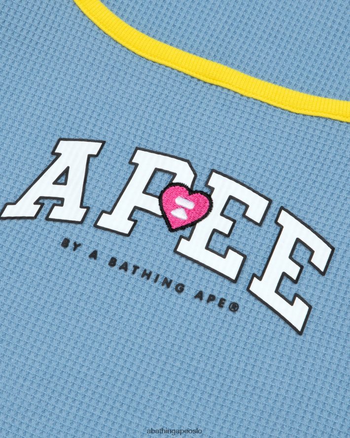 grafisk vest 6XV620947 syreblå A Bathing Ape kvinner