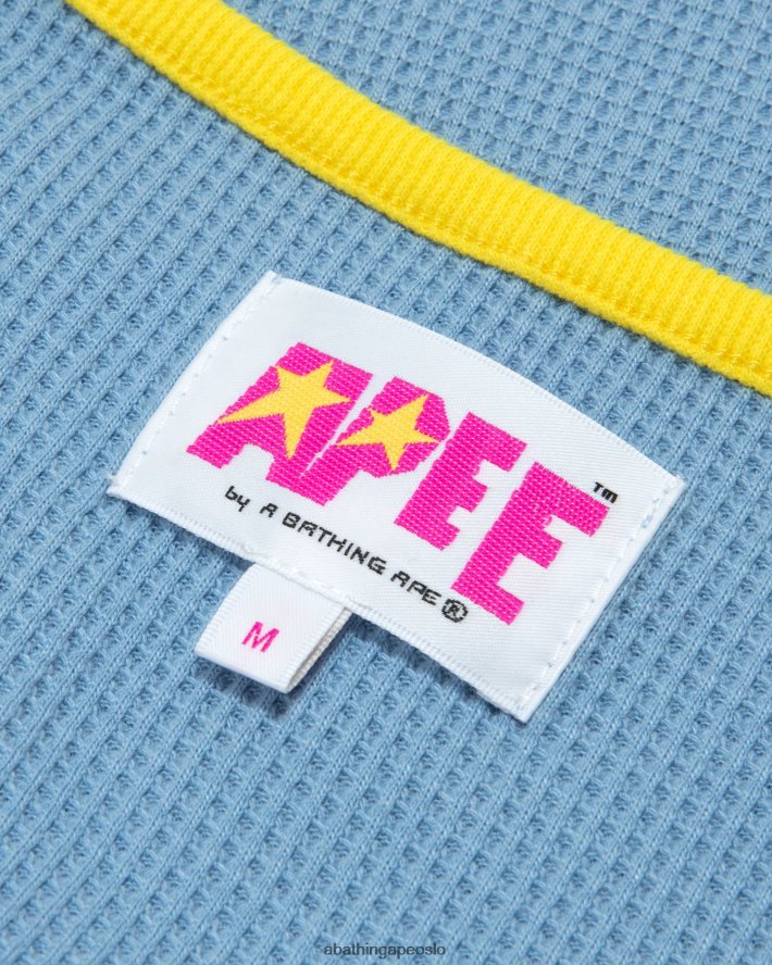 grafisk vest 6XV620947 syreblå A Bathing Ape kvinner