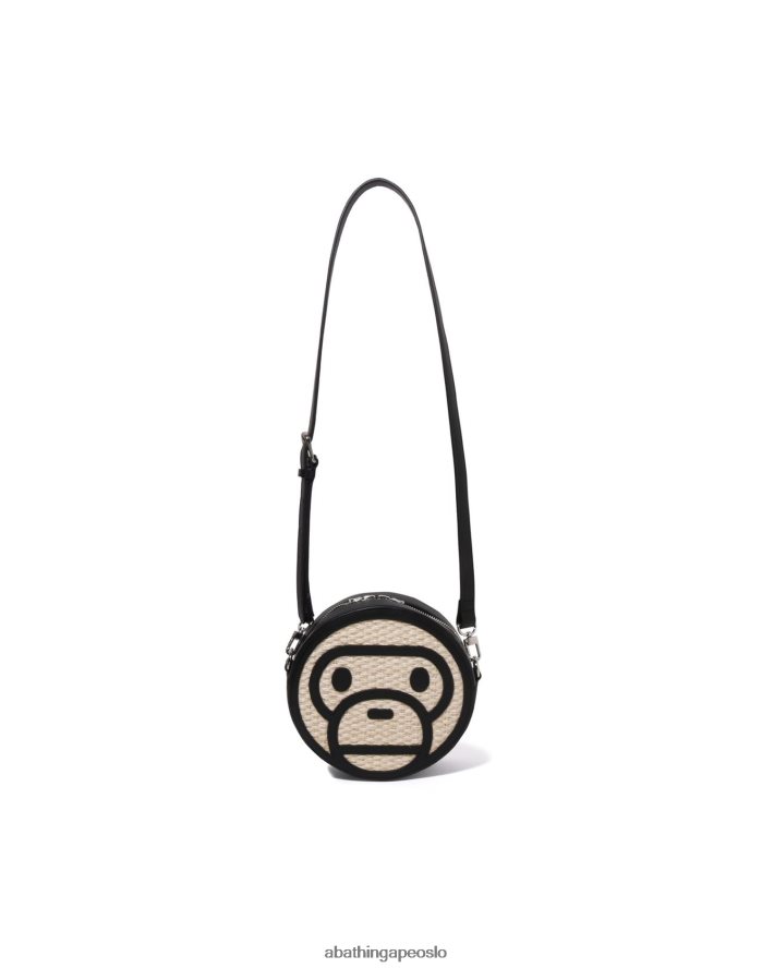 baby milo basket skulderveske 6XV6201151 svart A Bathing Ape kvinner