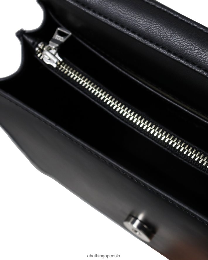 baby milo skulderveske i skinn 6XV6201265 svart A Bathing Ape kvinner