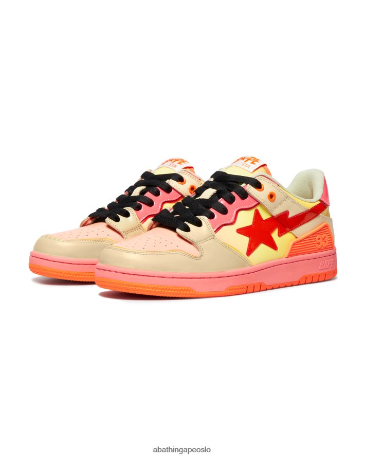 sk8 sta #1 6XV6201238 oransje A Bathing Ape kvinner