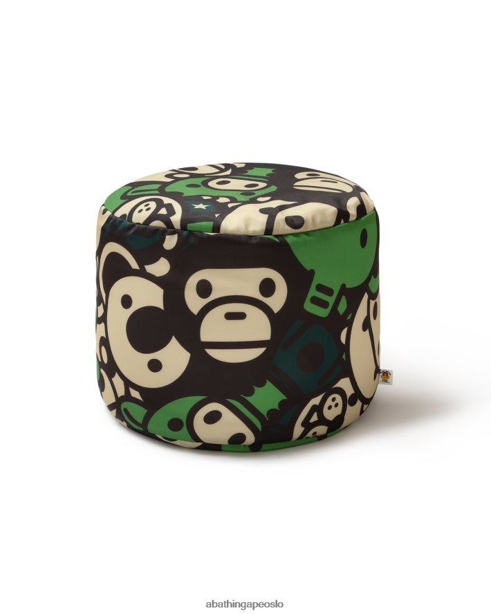 baby milo bønnepose 6XV6201136 militærgrønn A Bathing Ape kvinner