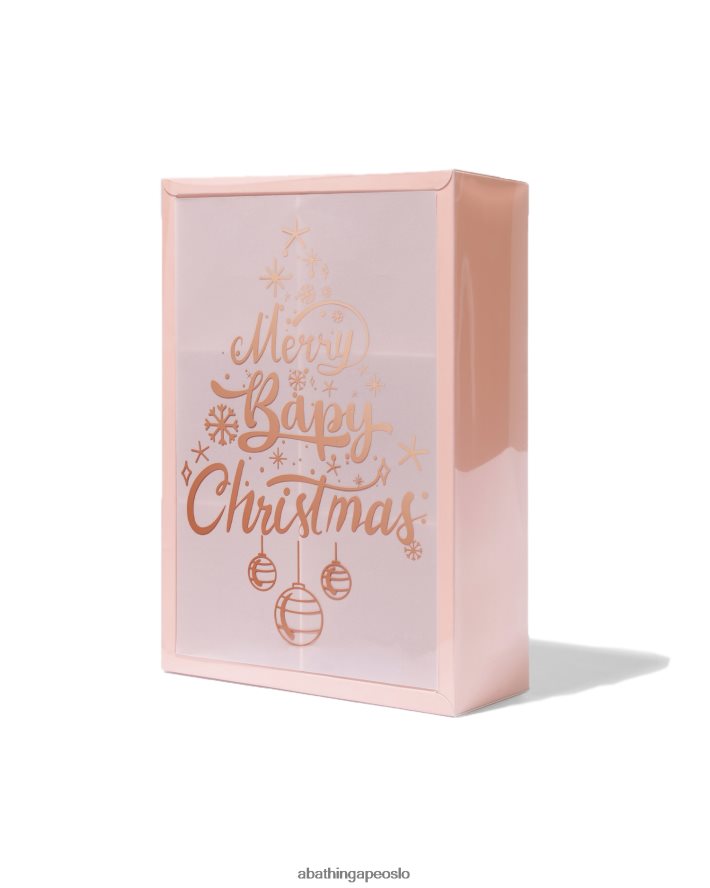 julelogo ornamentsett 6XV6201192 blek rosa A Bathing Ape kvinner