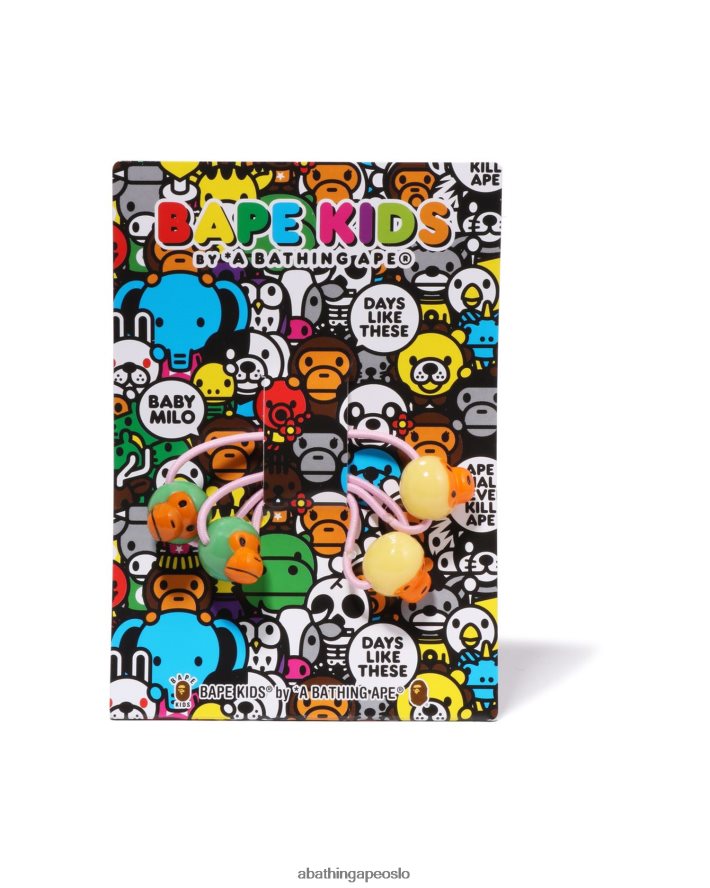 baby milo hår gummibånd sett 6XV6201075 lysegrønn A Bathing Ape kvinner