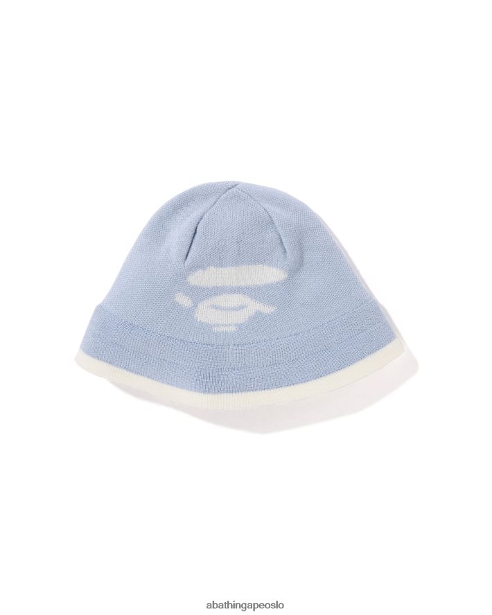 ansikt strikket lue 6XV6201104 lyse blå A Bathing Ape kvinner