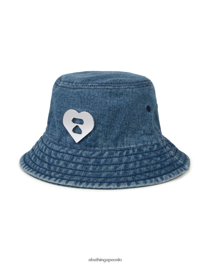 denim bøttehatt 6XV6201084 denim A Bathing Ape kvinner