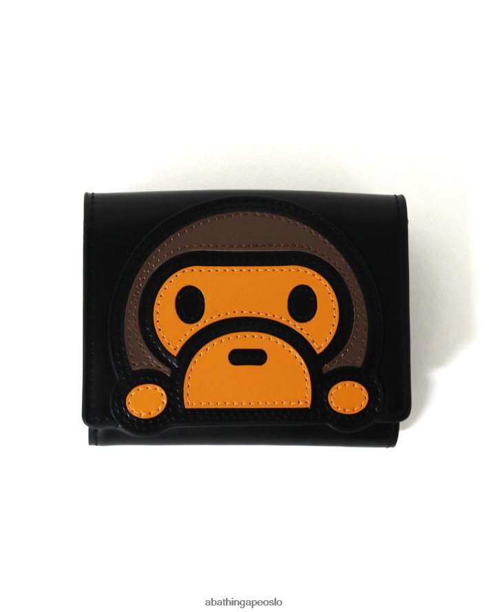 baby milo skinnlommebok 6XV6201158 svart A Bathing Ape kvinner