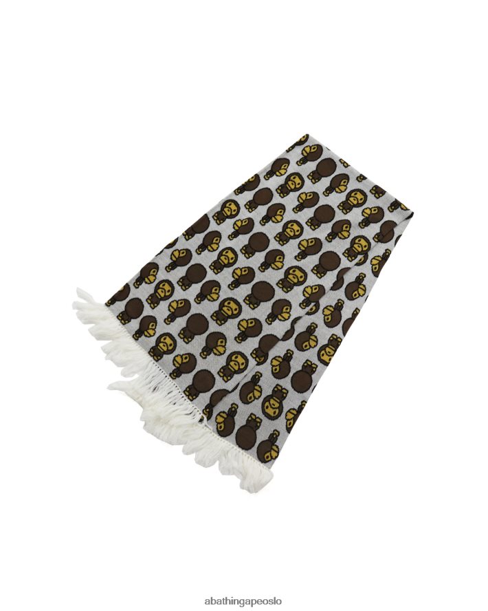 baby milo skjerf 6XV6201157 hvit A Bathing Ape kvinner