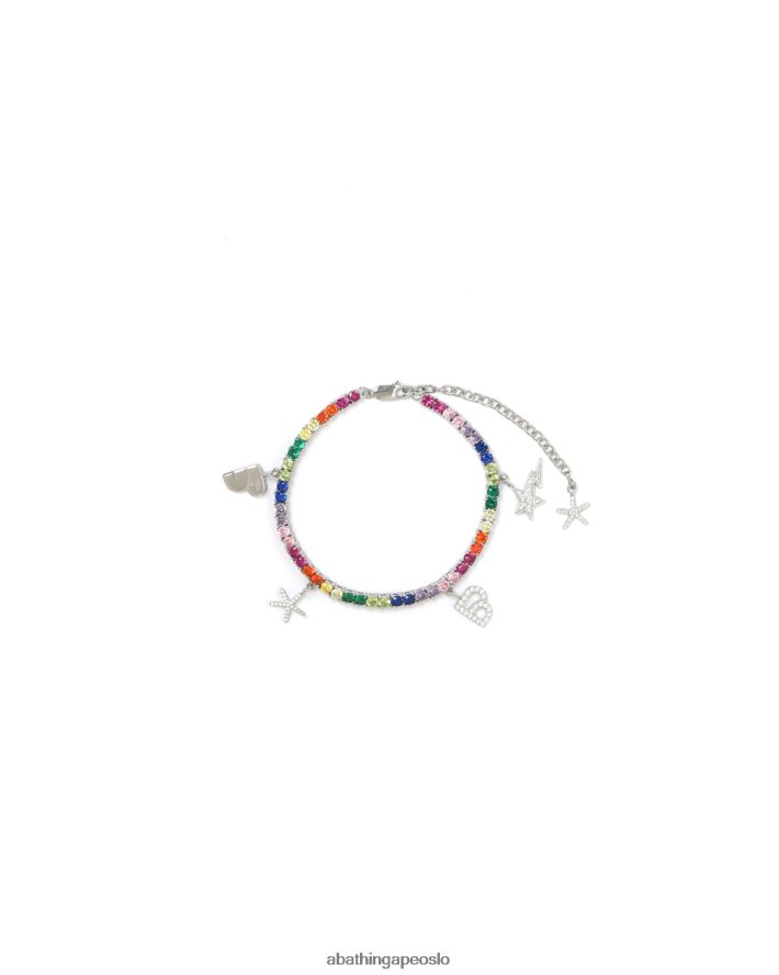 flerfarget krystallarmbånd 6XV6201119 caise A Bathing Ape kvinner