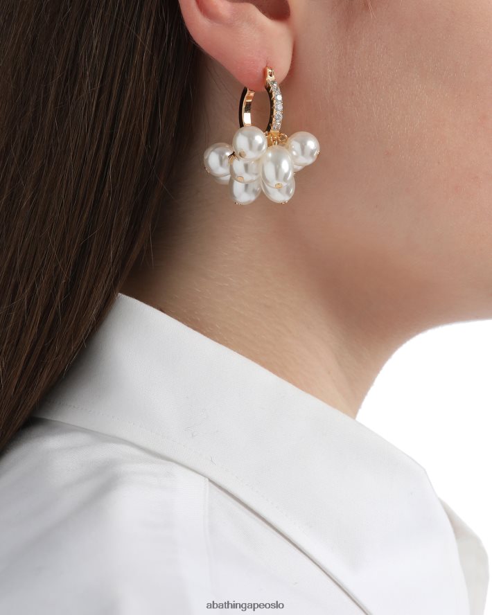 krystall perle ørering 6XV6201122 gull A Bathing Ape kvinner