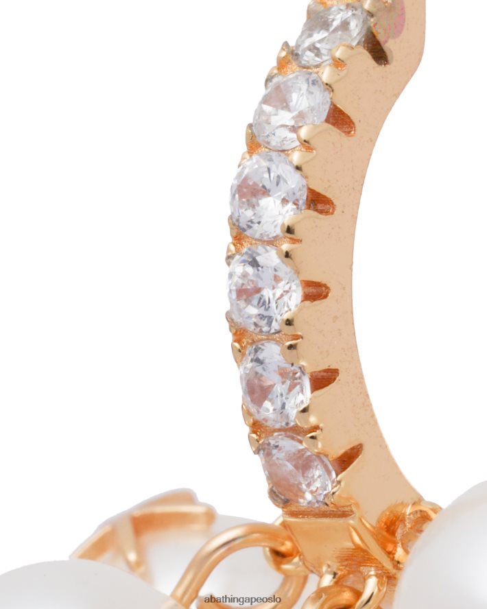 krystall perle ørering 6XV6201122 gull A Bathing Ape kvinner