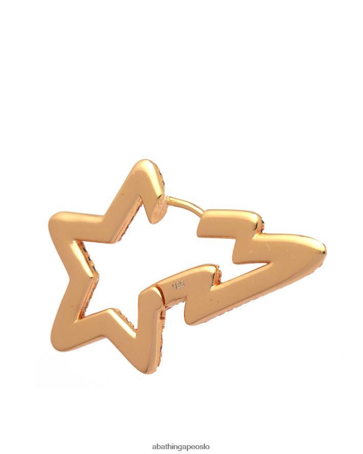 krystall øredobber med logo 6XV6201112 gull A Bathing Ape kvinner