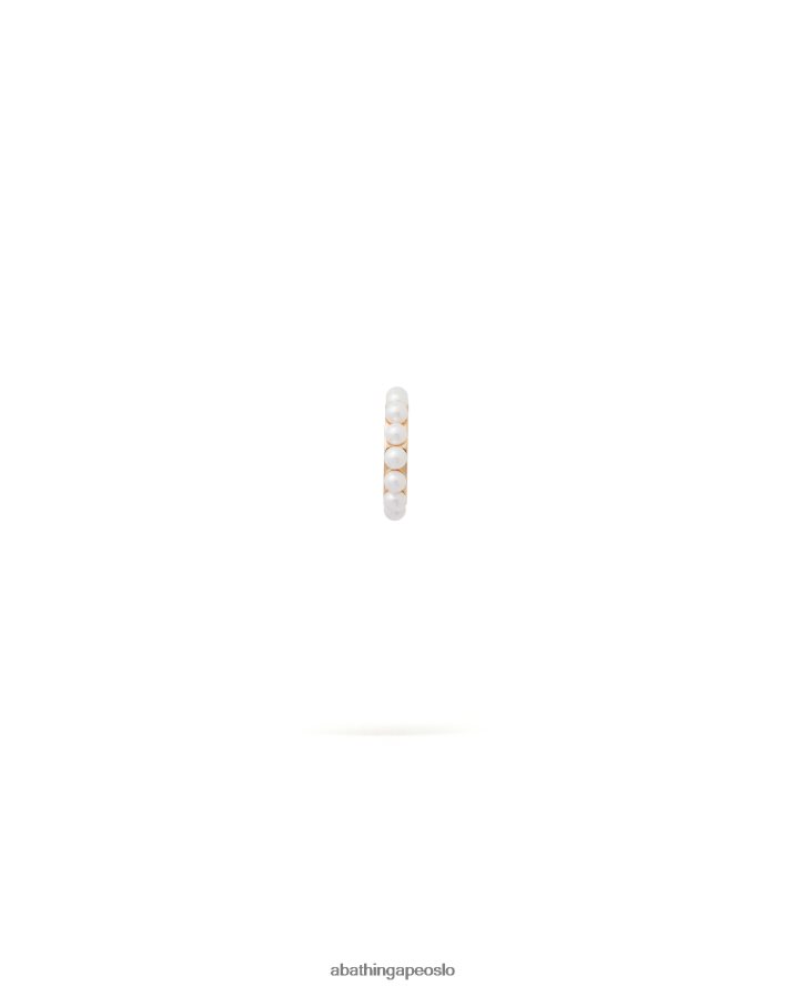 ørering med perleklips 6XV6201121 gull A Bathing Ape kvinner