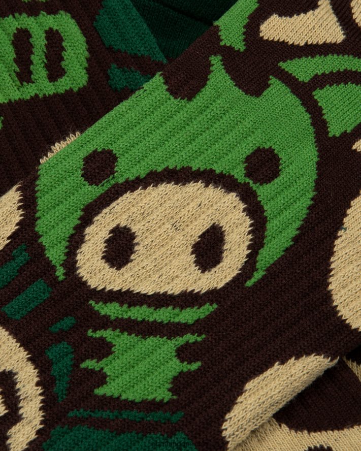 baby milo sokker 6XV6201080 militærgrønn A Bathing Ape kvinner