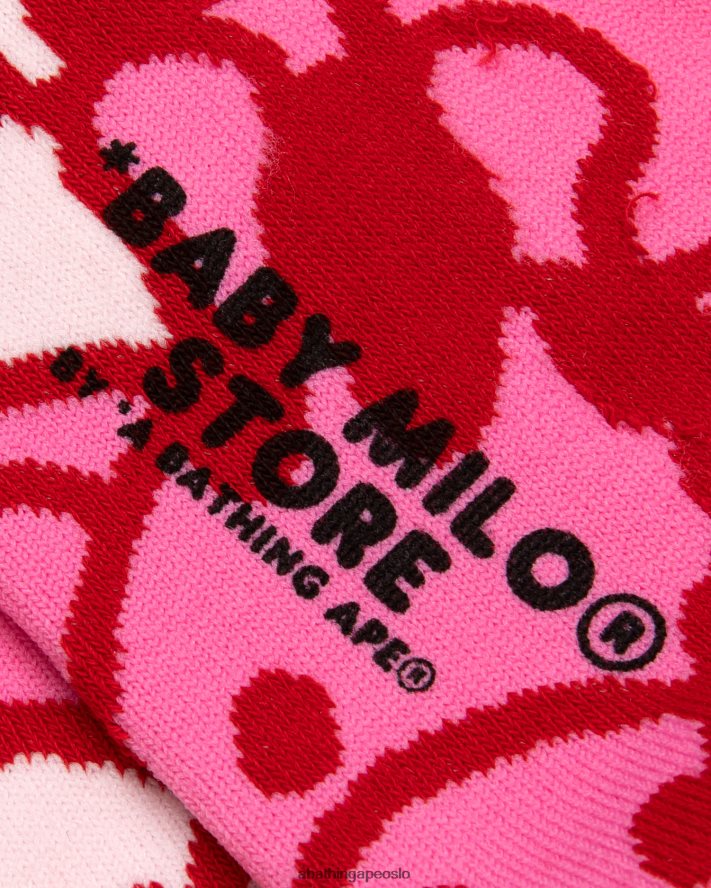 baby milo sokker 6XV6201081 rosa A Bathing Ape kvinner