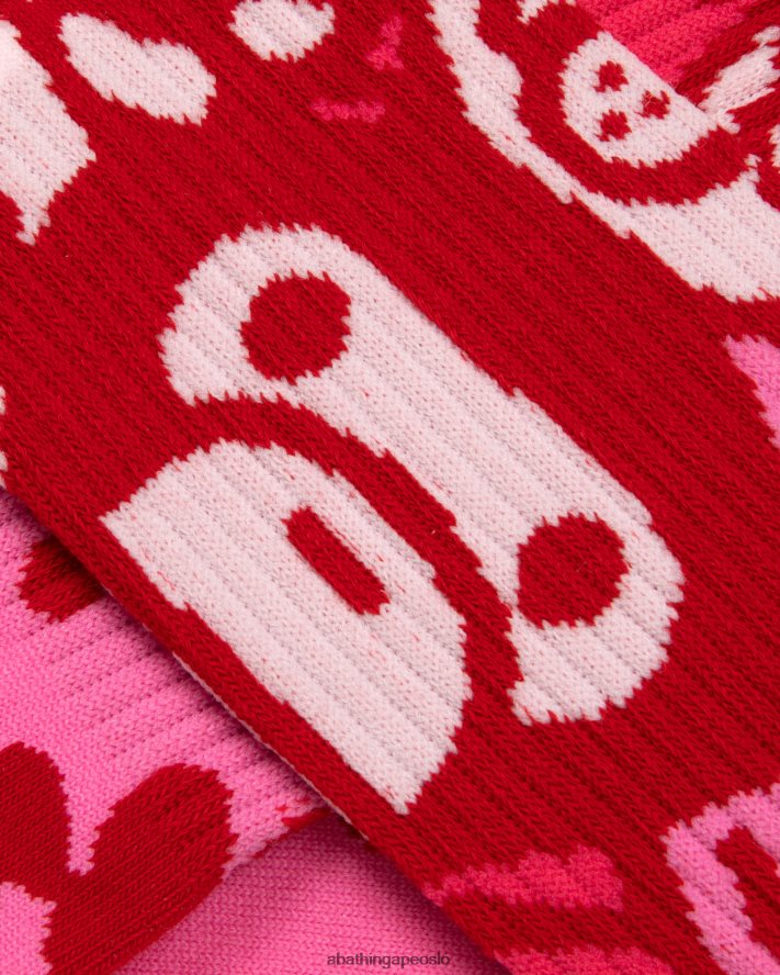 baby milo sokker 6XV6201081 rosa A Bathing Ape kvinner