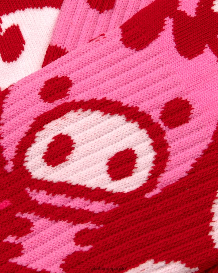 baby milo sokker 6XV6201081 rosa A Bathing Ape kvinner