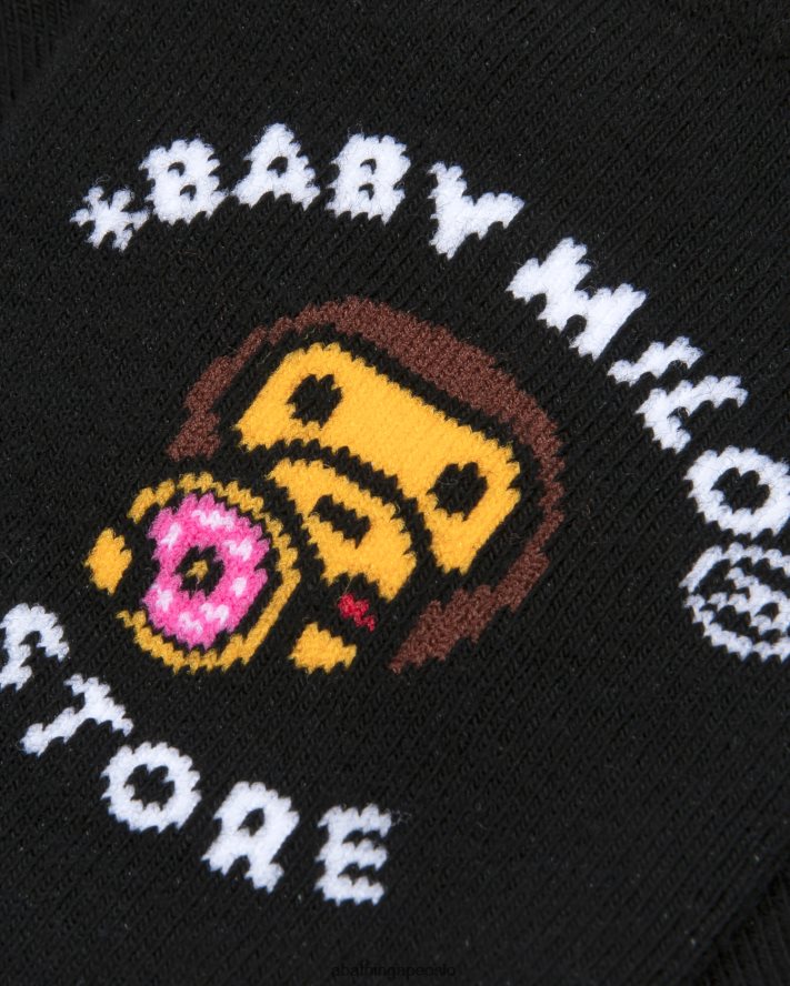 baby milo sokker 6XV6201092 svart A Bathing Ape kvinner