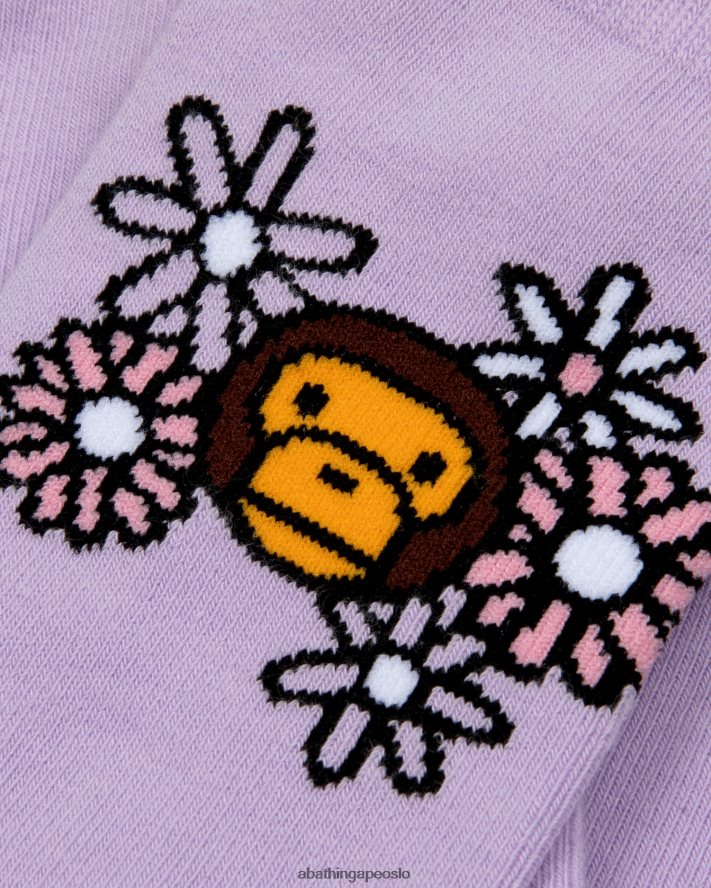baby milo sokker 6XV6201098 lilla A Bathing Ape kvinner