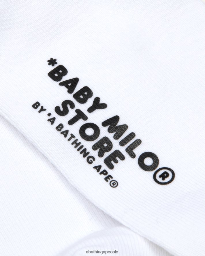 baby milo sokker 6XV6201099 hvit A Bathing Ape kvinner
