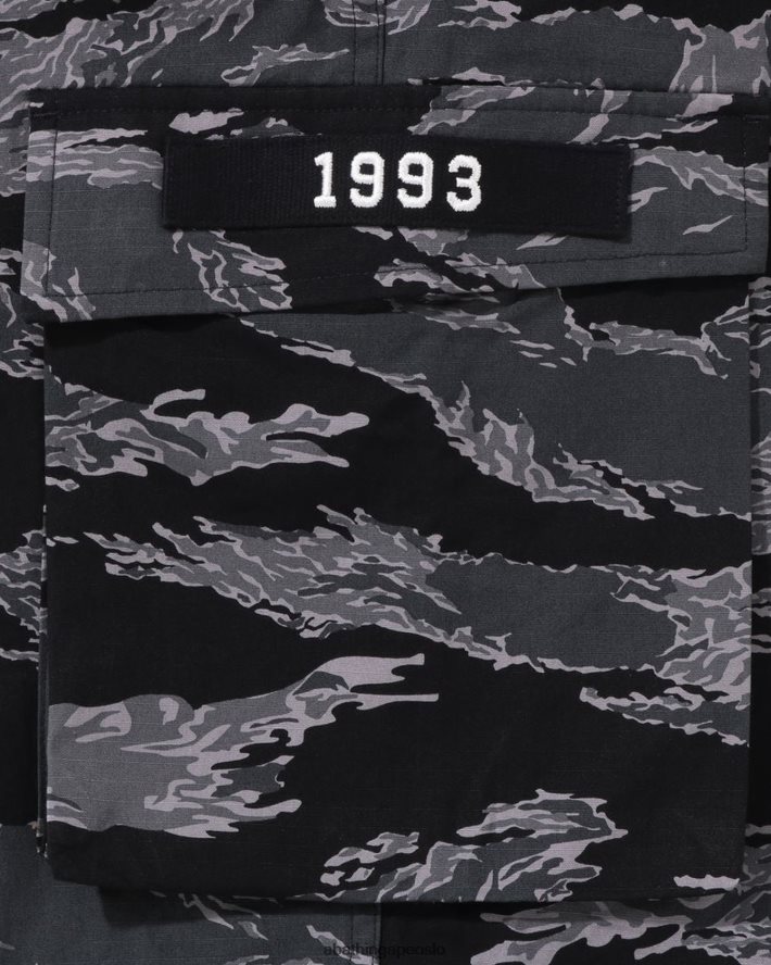 tiger camo militærbukser med avslappet passform 6XV620335 svart A Bathing Ape menn