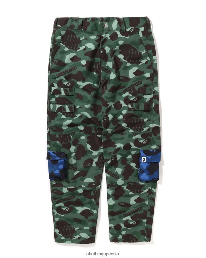 x undftd farge camo multi-pouch lommebukser 6XV620348 militærgrønn A Bathing Ape menn